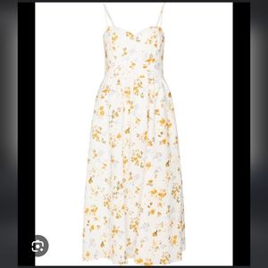Reformation Zander floral print linen dress